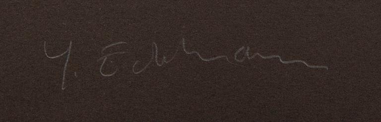 Yrjö Edelmann, a signed colour lithograph.