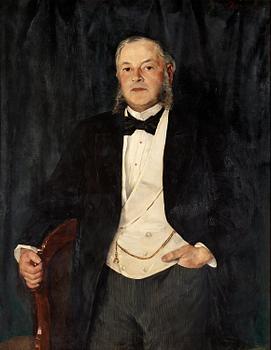 Ernst Josephson, "Porträtt av herr Eduard Josephson, konstnärens farbroder" (Portrait of Mr. Eduard Josephson, the artist's uncle).