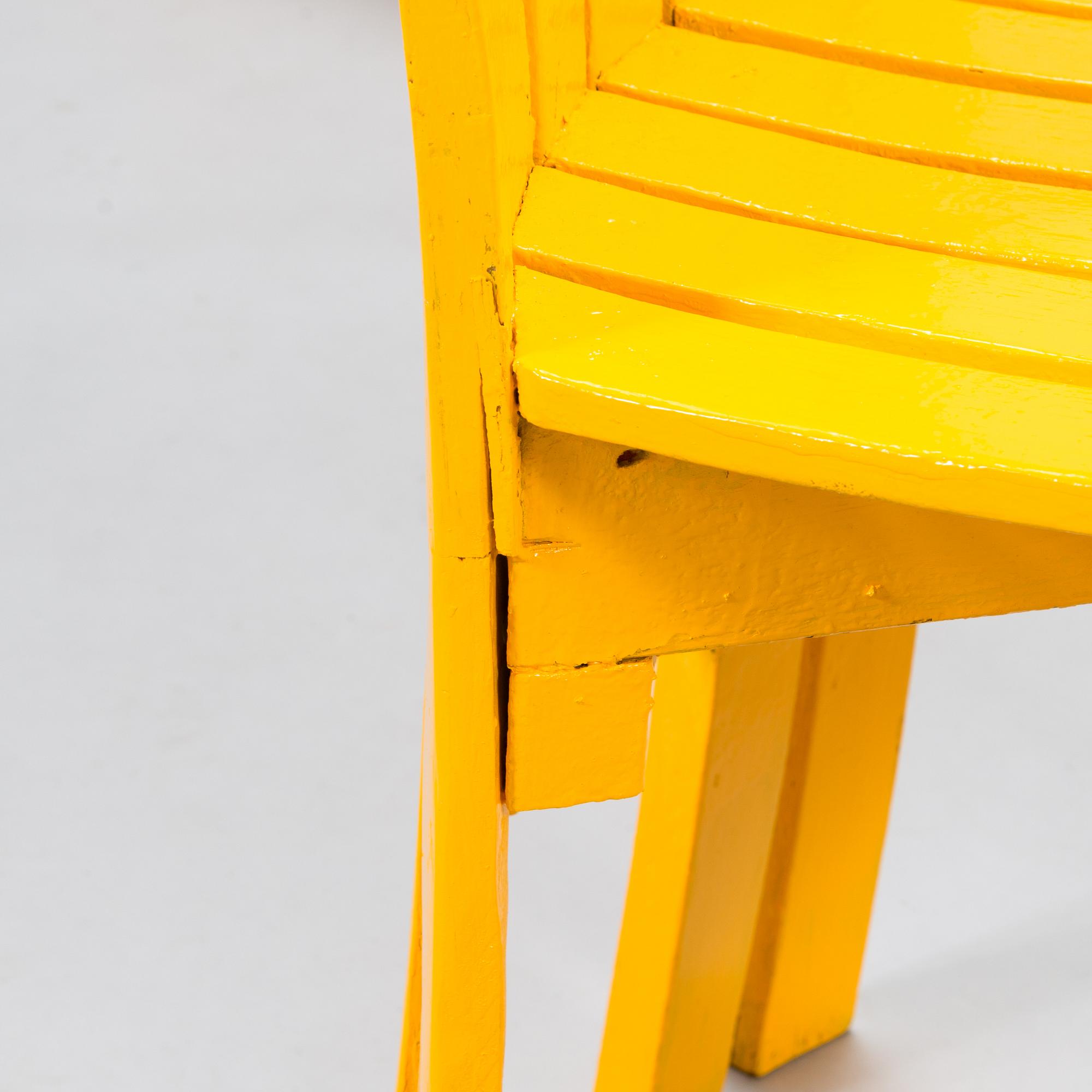 Alvar Aalto, 3+1 garden chairs (Sun-series)'310' for Artek 1960's and late 20th century.