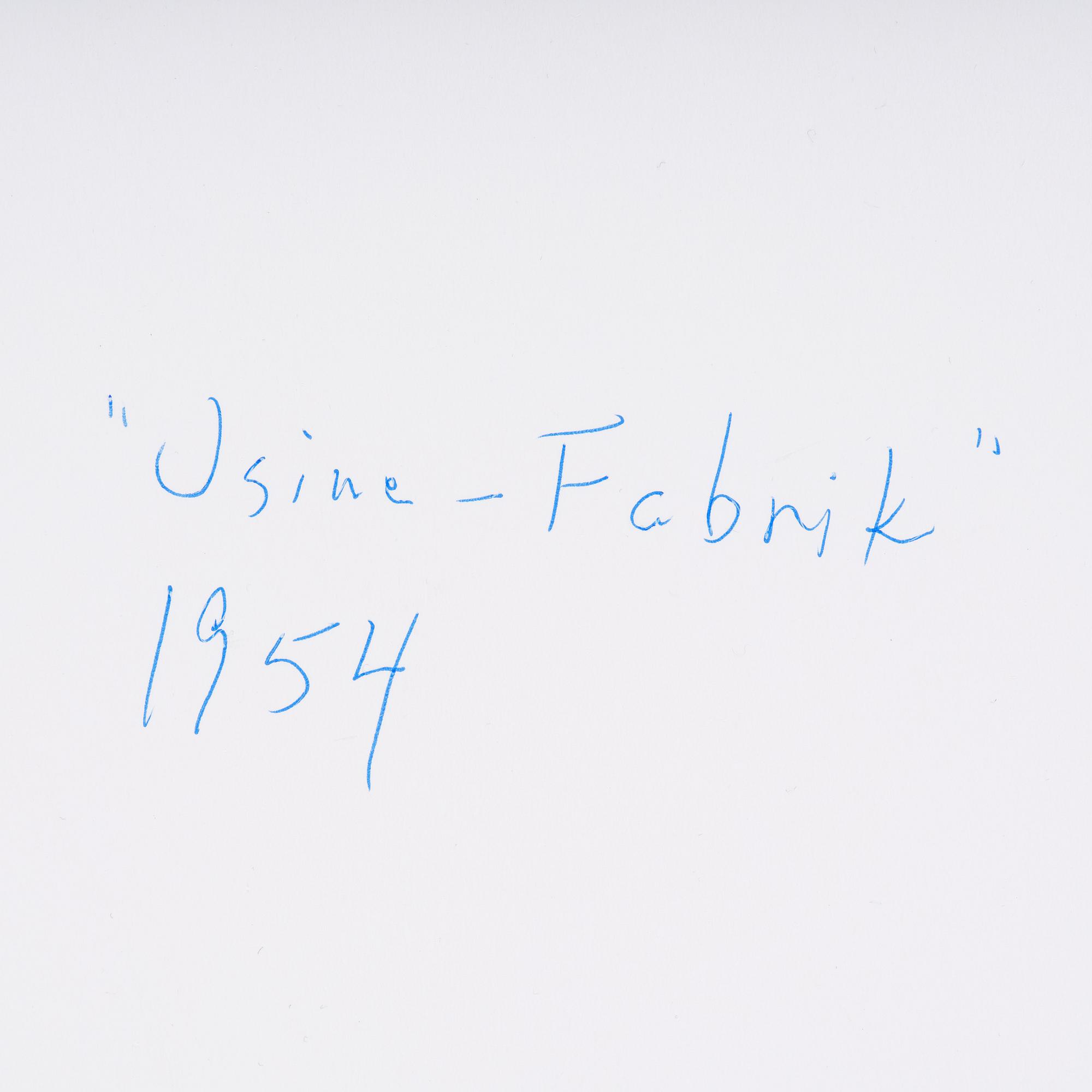 Olivier Herdies, "Usine (Fabrik)".