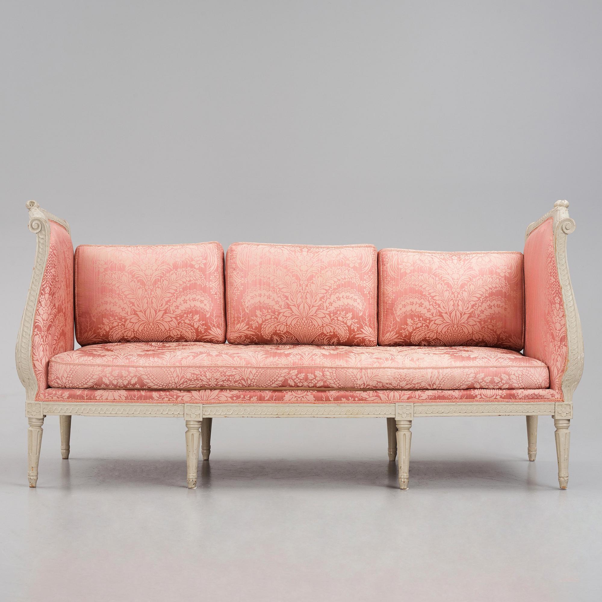 Bankettsoffa, Stockholmsarbete 1700-talets senare del, Gustaviansk.
