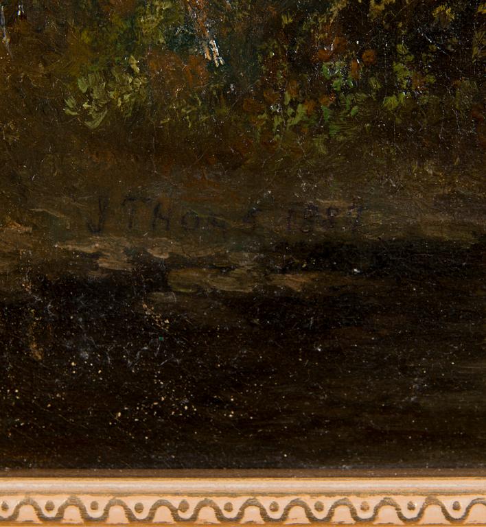 JOSEPH THORS, olja på duk, signerad och daterad 1884.