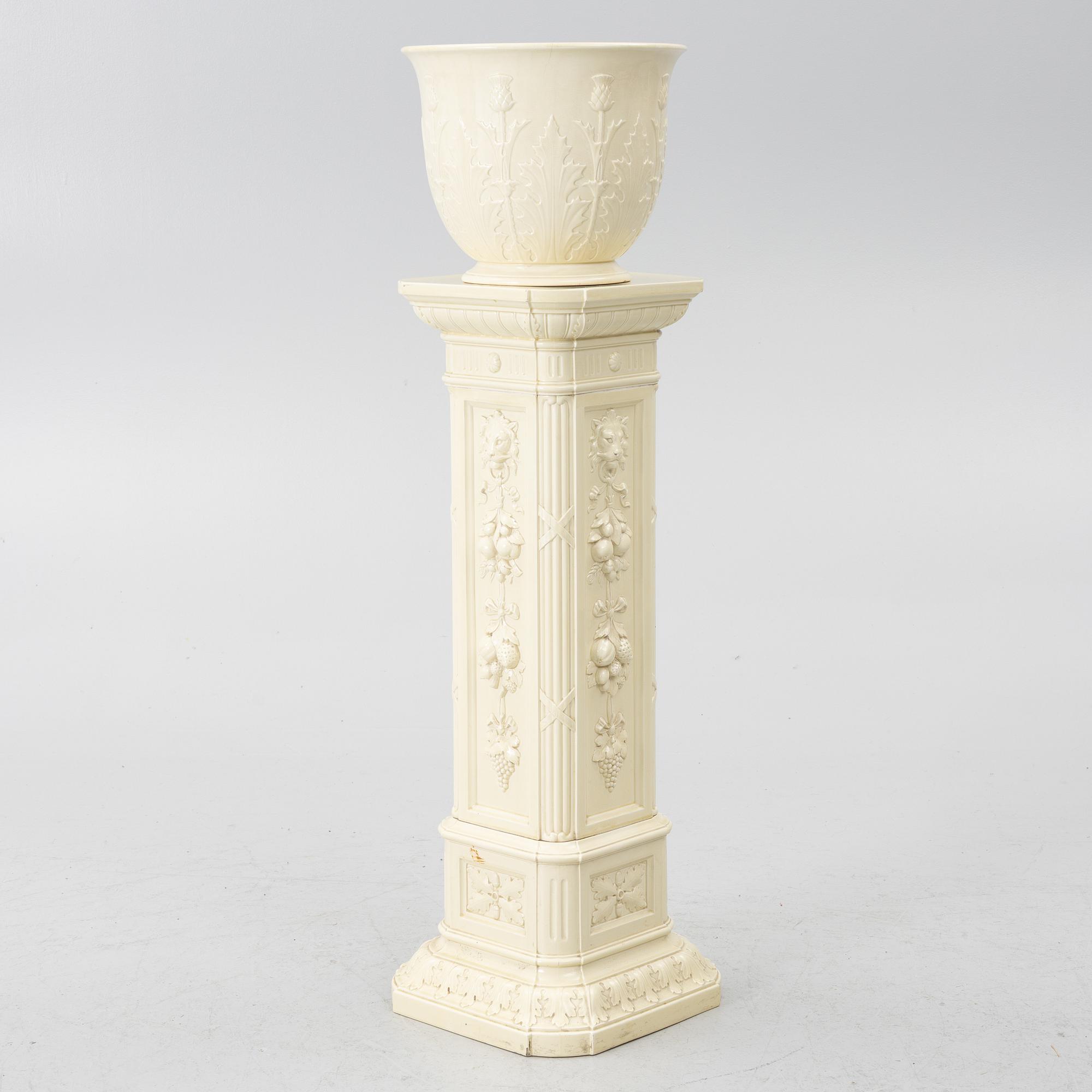 Gustavsberg, Pedestal with outer liner, 1897–98.