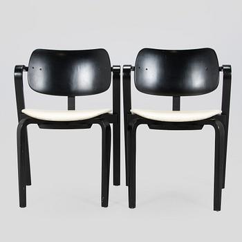 Ilmari Tapiovaara, a set of six 1960s 'Aslak' armchairs for Asko, Finland.