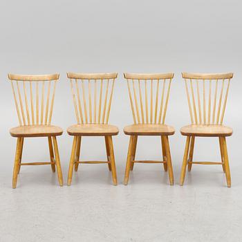 Carl Malmsten, chairs, 4 pcs, 'Lilla Åland', second half of the 20th century.