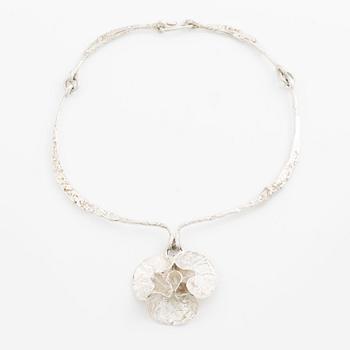 Theresia Hvorslev, halsring, collier, silver.
