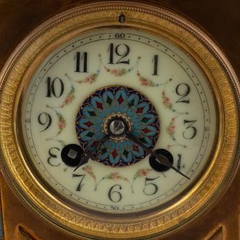 A mantle clock, France, early 20th Century.