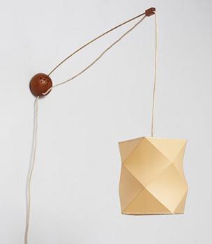 Hans Bergström, vägglampa, modell "421", ateljé Lyktan, Åhus 1940-50-tal.