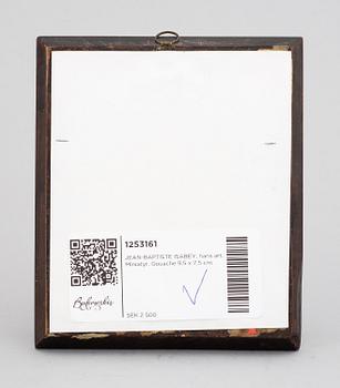 JEAN-BAPTISTE ISABEY, in the manner of. Gouache 9.5 x 7.5 cm.