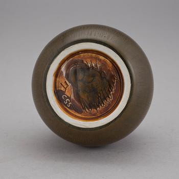 VAS, stengods, Carl-Harry Stålhane, Rörstrand, 1956, unik.