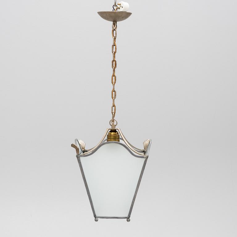 Harald Notini, pendant lamp, model no. 6297, Arvid Böhlmarks Lampfabrik, Swedish Grace 1920s-30s.