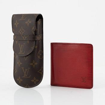 Louis Vuitton, solglasögonfodral samt plånbok.