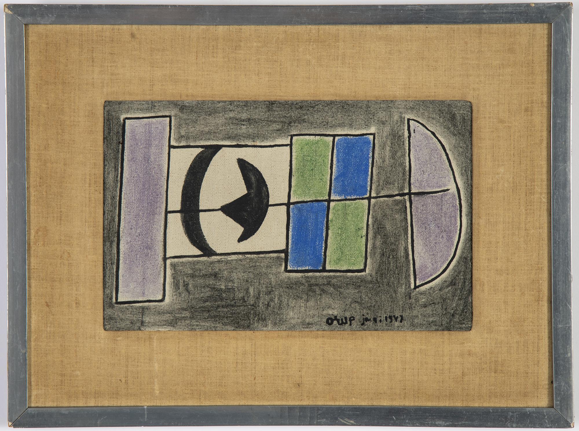 Bengt Orup, oil on canvas, signed and dated juni 1947.