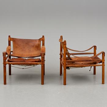 KARMSTOLAR, ett par, Arne Norell, "Sirocco", 1900-talets andra hälft. CITES-intyg medföljer.