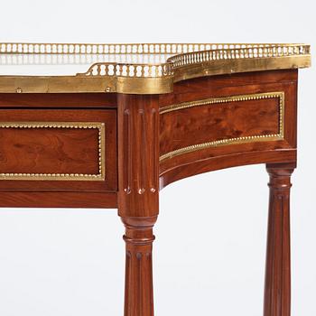 A Louis XVI console desserte by F. Schey (master in Paris 1777), late 18th century.