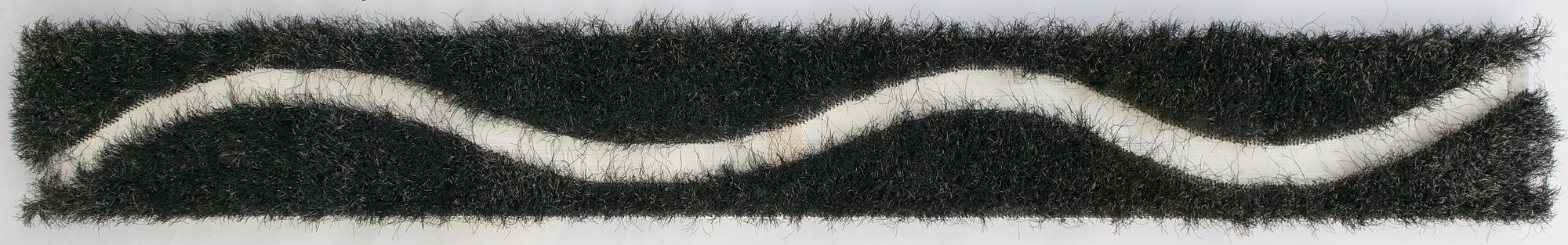 Ritva Puotila, konsttextil, "River", signerad Ritva Puotila Woodnotes 2000.