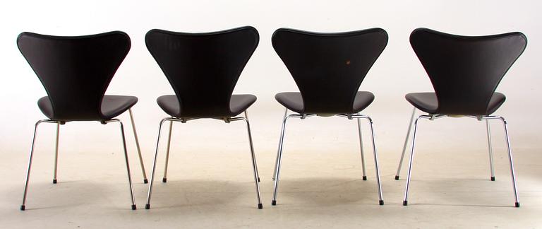 STOLAR, 4 st, "Sjuan", Arne Jacobsen, Fritz Hansen.