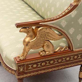 An Empire style sofa, first half of the 20th century.