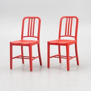 Stolar, 6 st, "111 Navy Chair", Emeco & Coca-Cola.