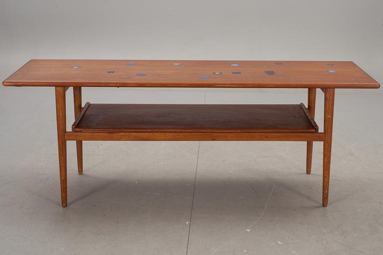 SOFFBORD, teak, troligen Danmark, 1960-tal.