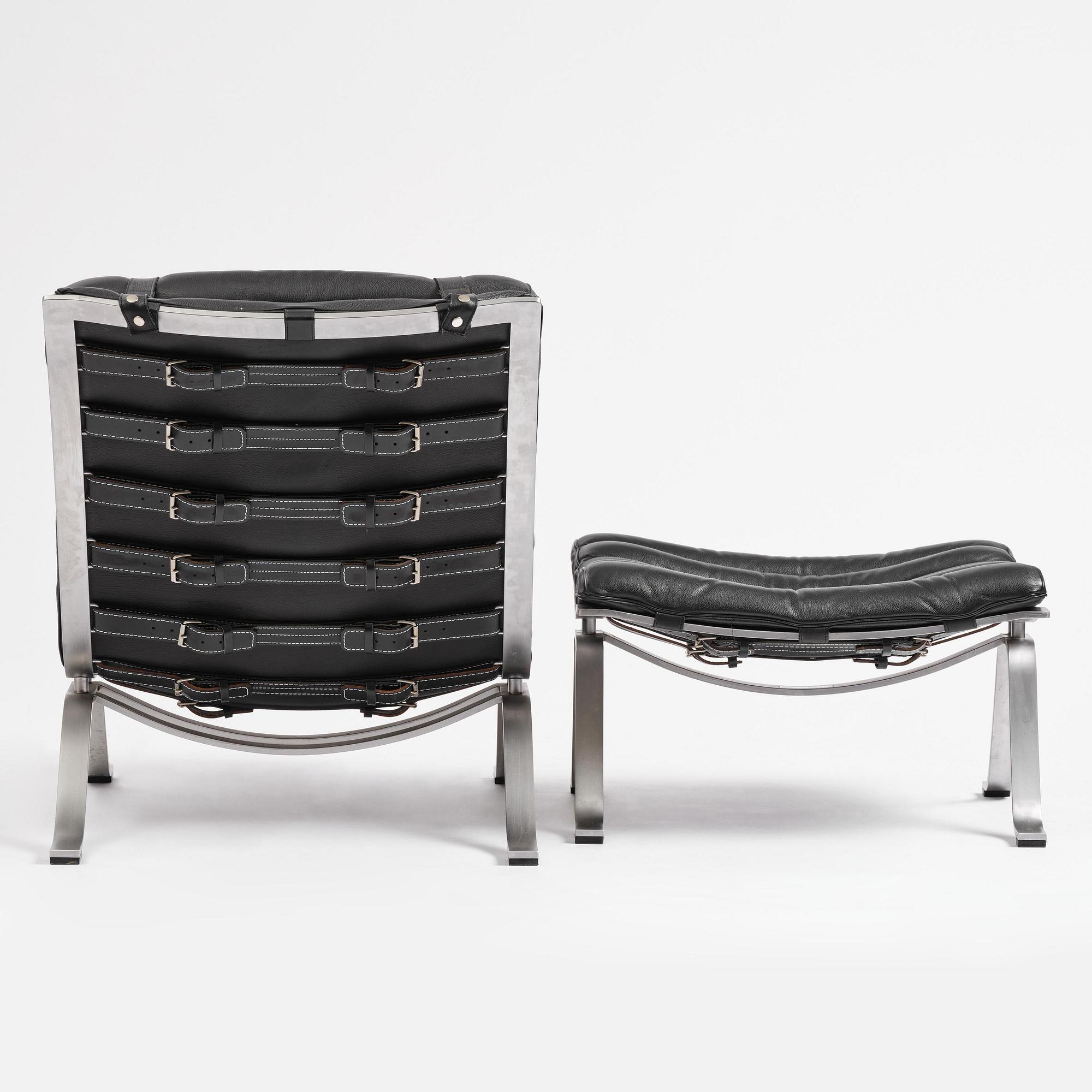 Arne Norell, an "Ari" armchair with ottoman, Norell Möbel, Aneby.