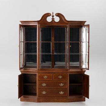 A Rococo style display cabinet, late 20th Century.