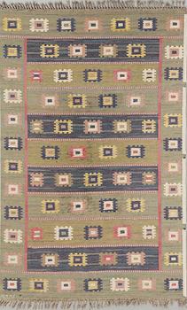 MÄRTA MÅÅS-FJETTERSTRÖM, MATTA, "Grön äng", 290 x 197 cm, signed AB MMF.