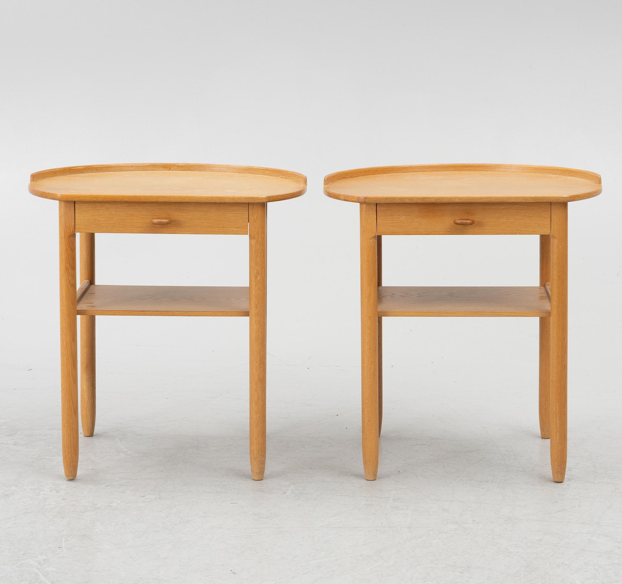 Sven Engström och Gunnar Myrstrand, sängbord, ett par, Bodafors, 1964.