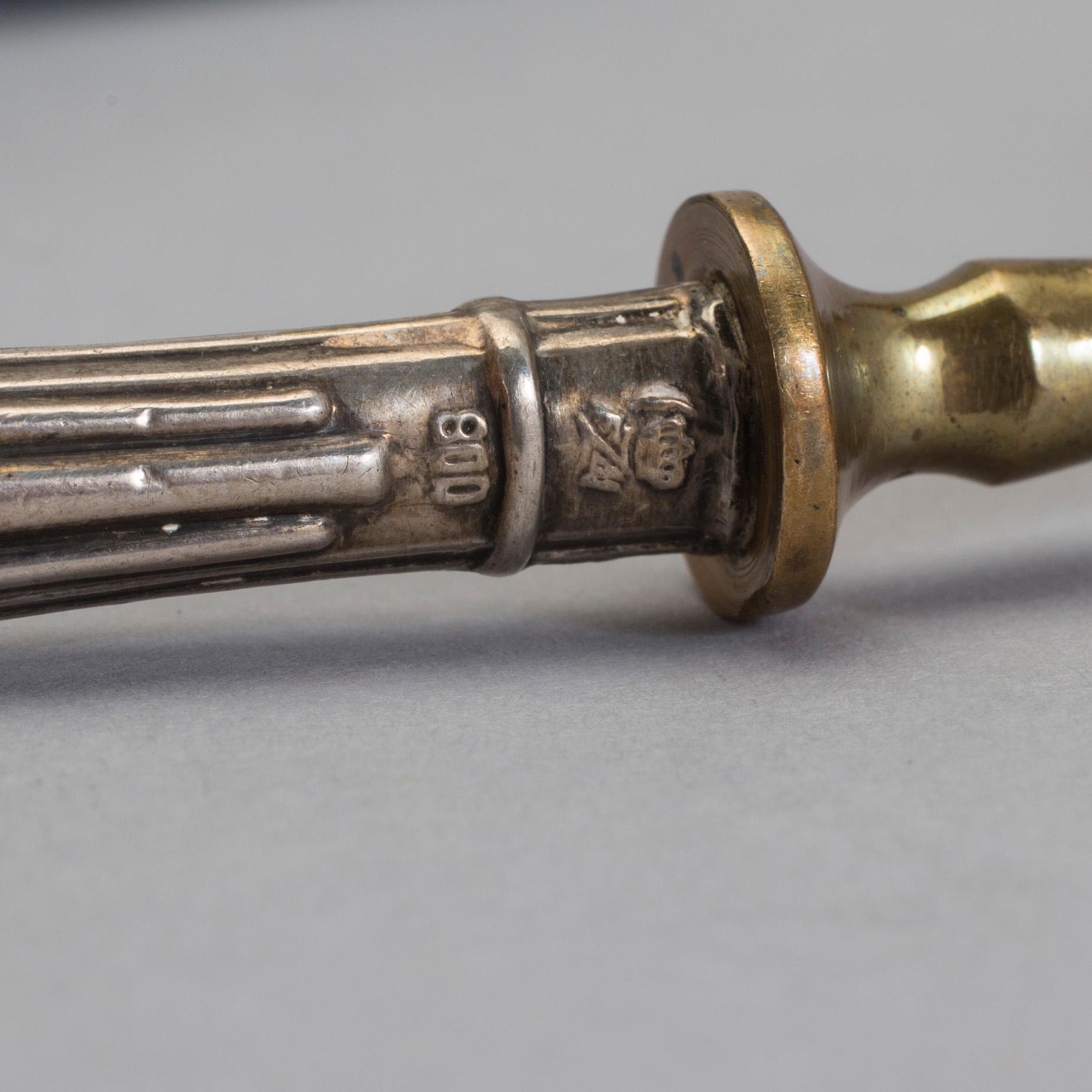 BESTICK 20 delar, Gebrüder KO, Berlin, 1900-talets början. Vikt ca 551 gram.