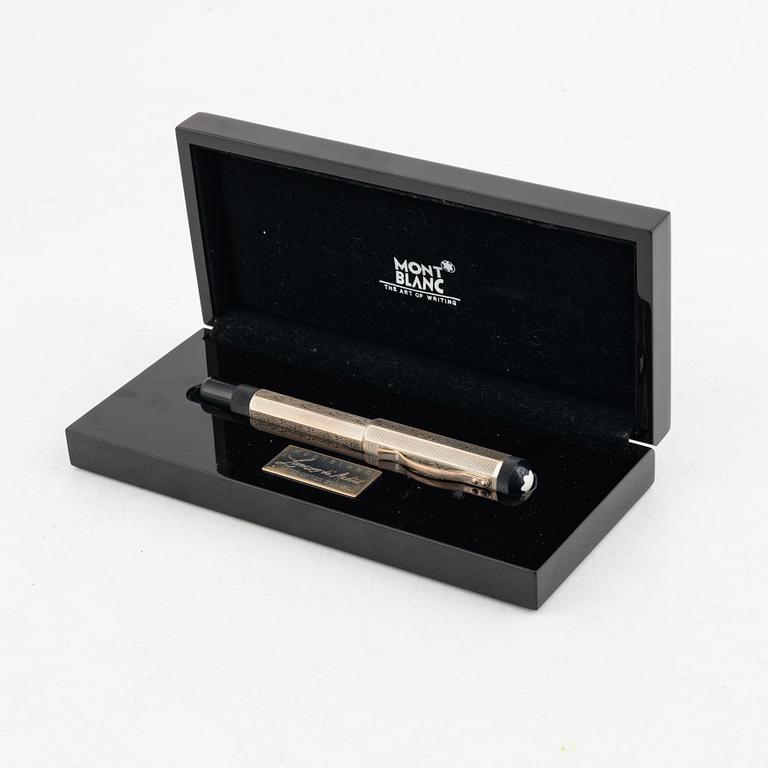 Mont Blanc, fountain pen, silver, limited edition, "Lorenzo de Medici", 1992.