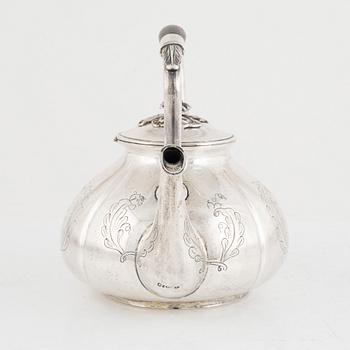 Anton Michelsen, tekanna, silver, Köpenhamn 1847.