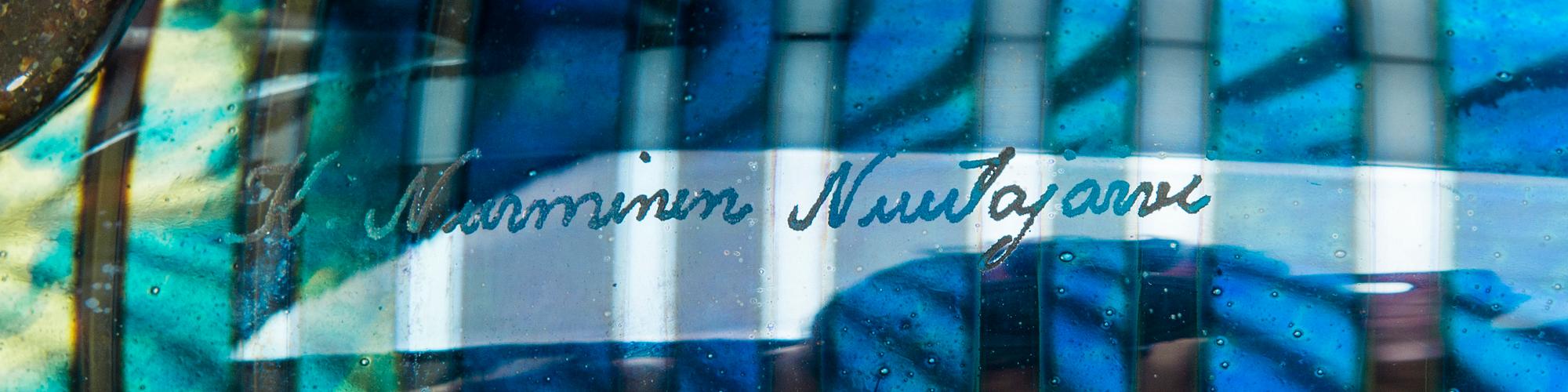 KERTTU NURMINEN, A GLASS SCULPTURE. Fish. Sign. K. Nurminen, Nuutajärvi. Early 1990s.