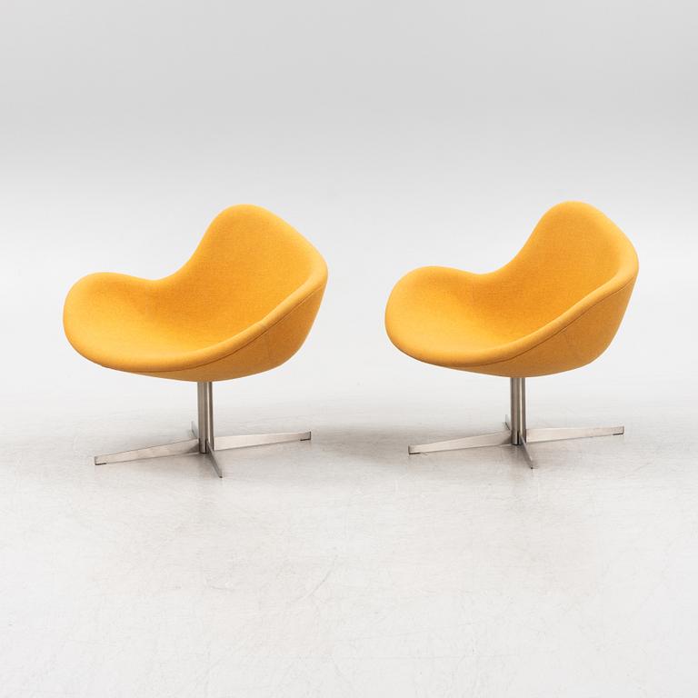 Busk+Hertzog, a pair of  'K2 Lounge Chair Swivel', +Halle, 2000-tal.