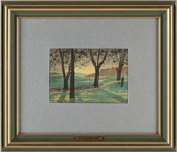 Albert Theodor Gellerstedt · ALBERT THEODOR GELLERSTEDT, akvarell, monogramsign, 1/6 79.