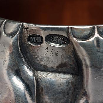 FABERGÉ, verkmästare Michael Perchin, Vodkakopp silver, S:t Petersburg 1908-17.