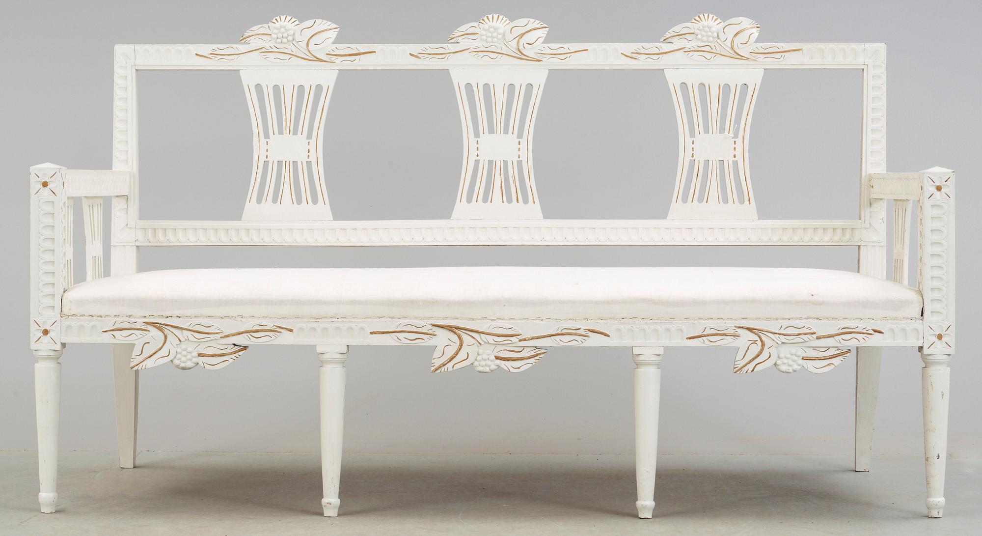 SOFFA, gustaviansk stil, Lindome-typ. 1900-tal.