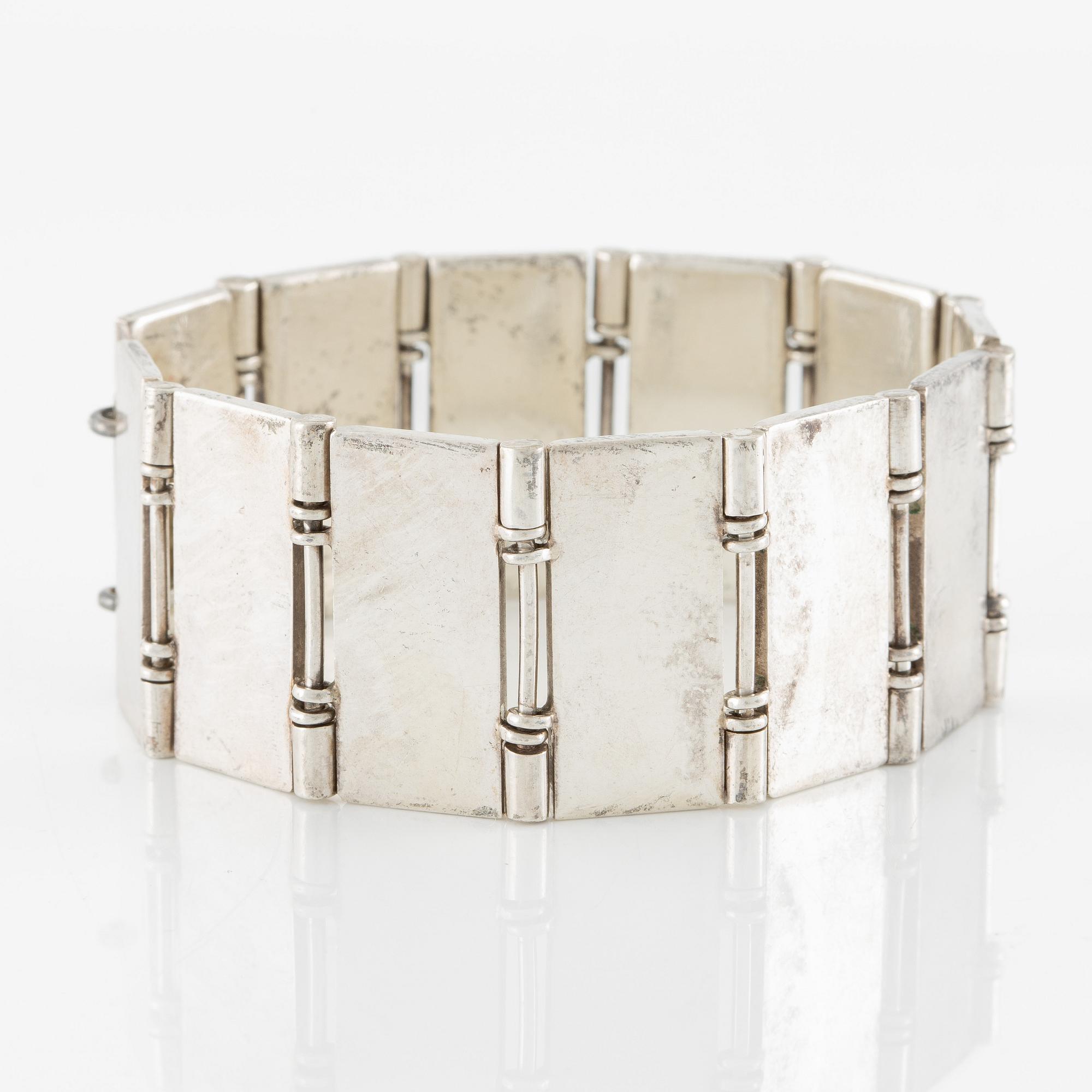 Rey Urban, bracelet, sterling silver, Stockholm 1962.