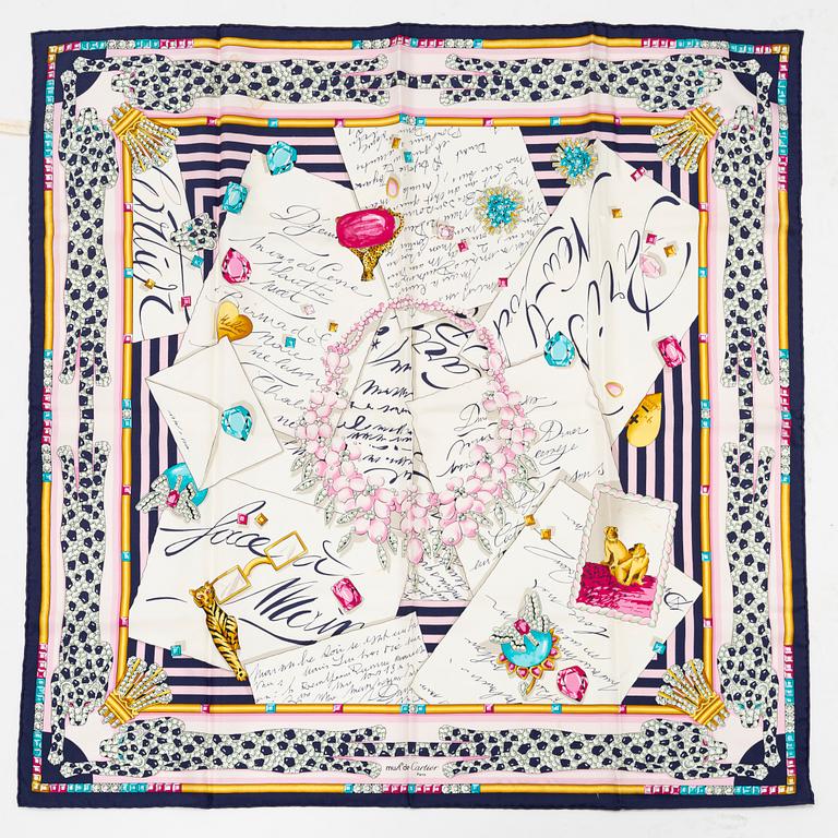 Cartier, scarf.