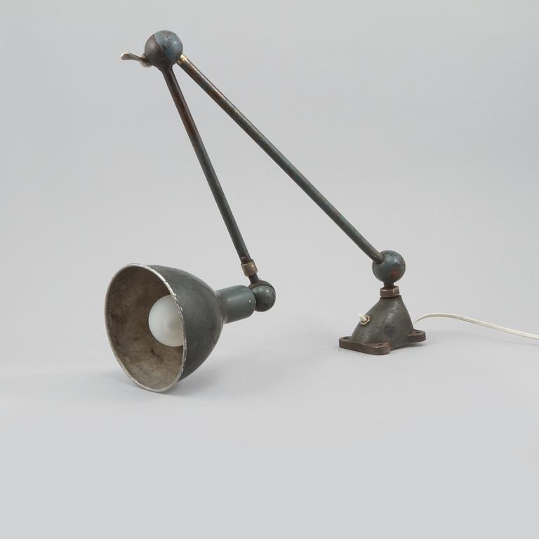 VÄGGLAMPA, industri, omkring 1900-talets mitt.