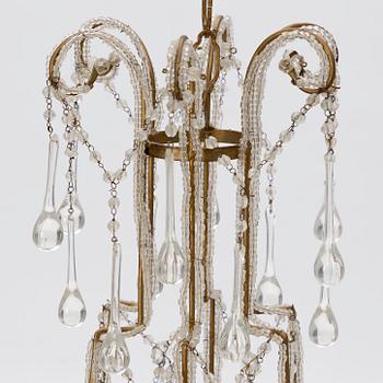 A matched pair of chandeliers, probably Italy, mid-20th Century.