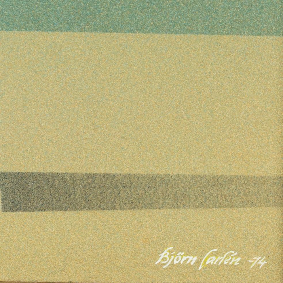 Björn Carlén, akryl på pannå, signerad och daterad 74.