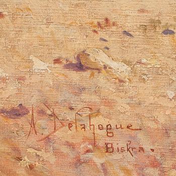 ALEXIX AUGUSTE DELAHOGUE, olja på duk, sign.