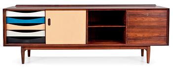 3A. An Arne Vodder rosewood sideboard, manufactured by P Olsen Sibast, Stenstrup, Denmark, model 7A.