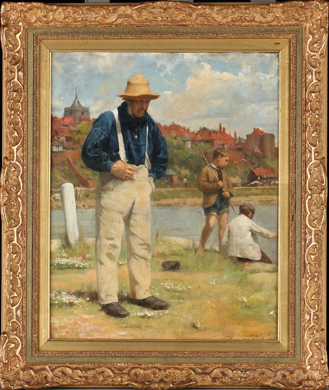 ARTHUR HACKER, tillskriven, olja på duk, otydligt signerad.