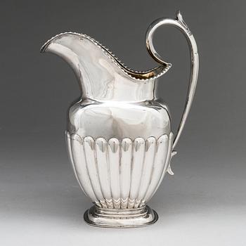 A Russian silver pitcher, maker's mark Vasily Sorkovanov, Moscow 1822.