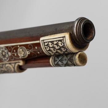 Wheel lock pistol, early 17th century, Saxony.