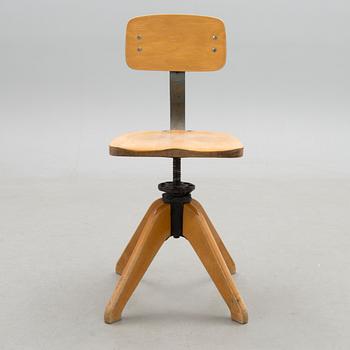 A writing desk chair, mid-20th Century.