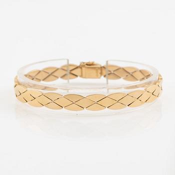 Armlänk, 18K guld, Italien.