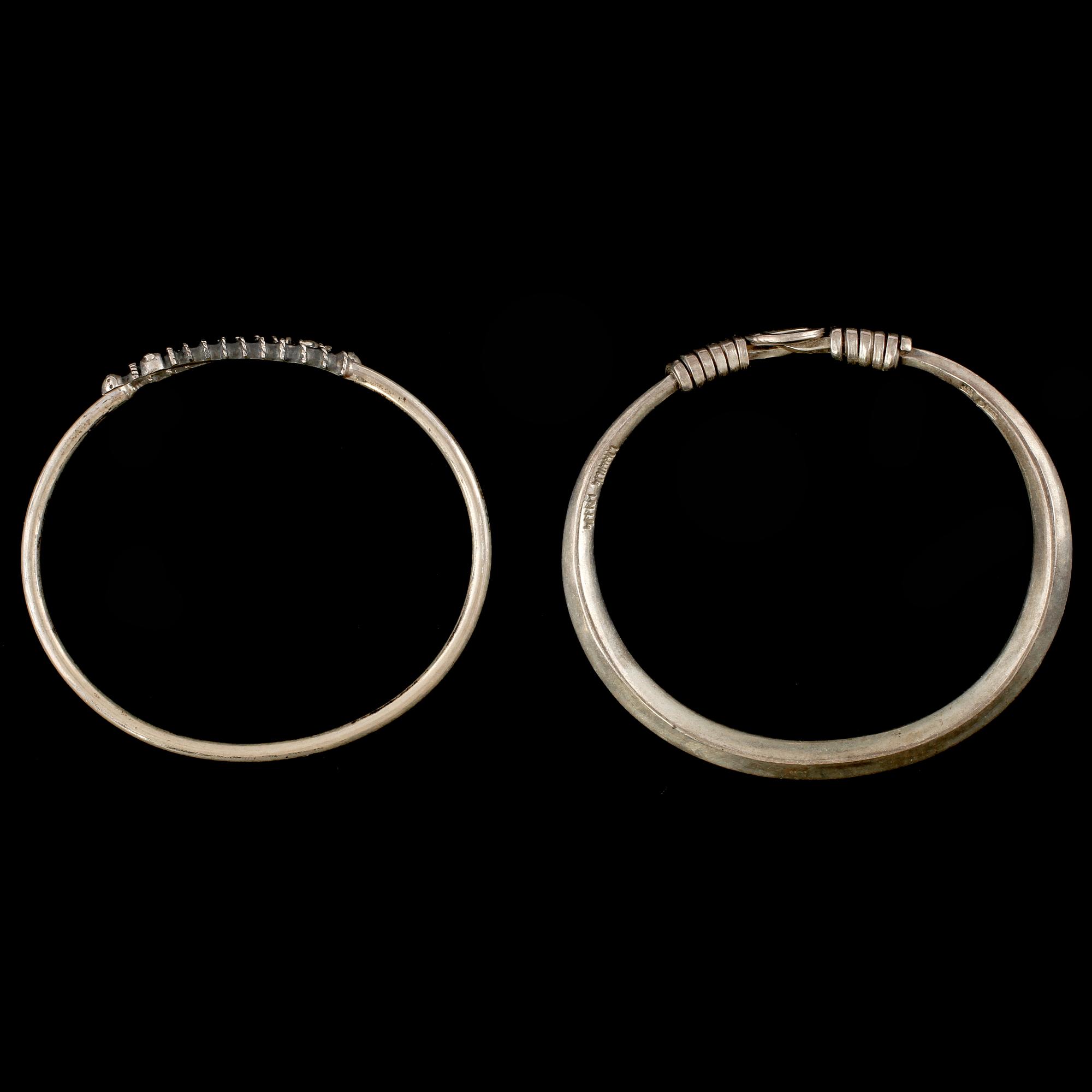 ARMLÄNKAR, 2 st, sterlingsilver, 1900-talets sista kvartal. Vikt 61 g.