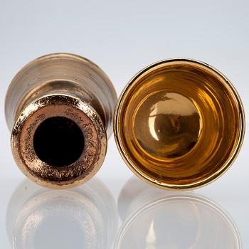 KARAFF samt BÄGARE, 6 st, rödlera, Savitorppa 1970/1980-tal.